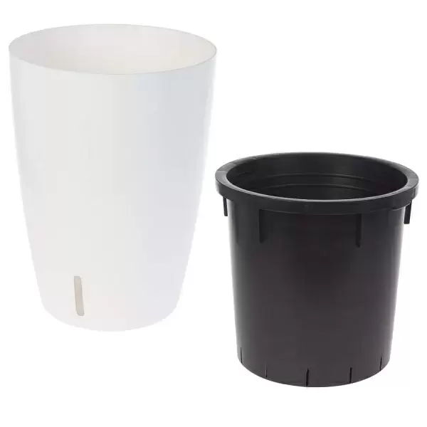 Пластиковое кашпо с автополивом Vase Matt