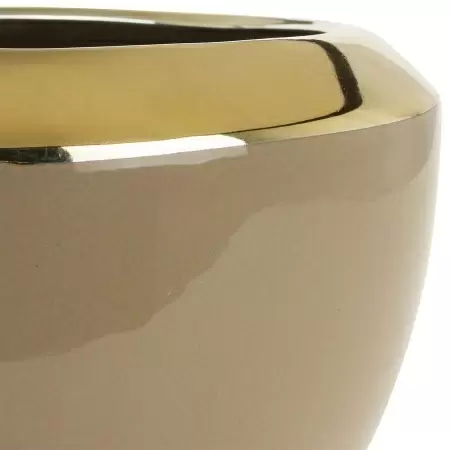 Керамическое кашпо Pastel Golden