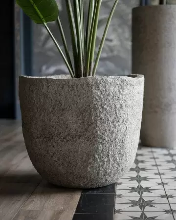 Высокий горшок вазон Sandy Cement