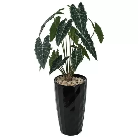 Искусственное растение Алоказия в горшке Vase Rib