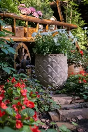 Глиняный большой горшок Mterra Leaves Jar