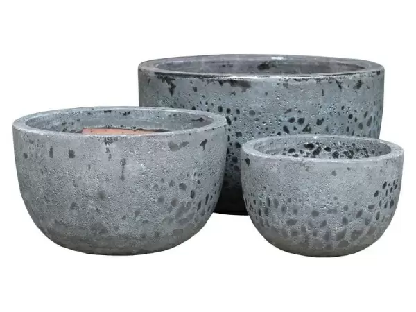 Горшок для цветов S-black Round