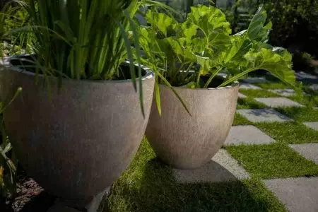 Цветочный горшок Round Terra Washed bowl