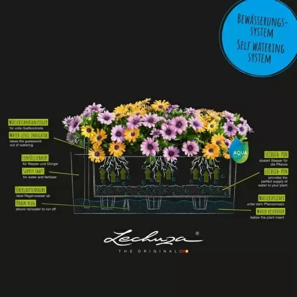 Кашпо Lechuza Balconera Color 40