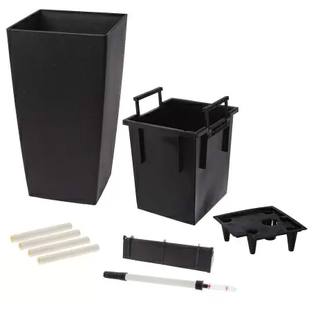 Пластиковое кашпо с автополивом Conic Stone