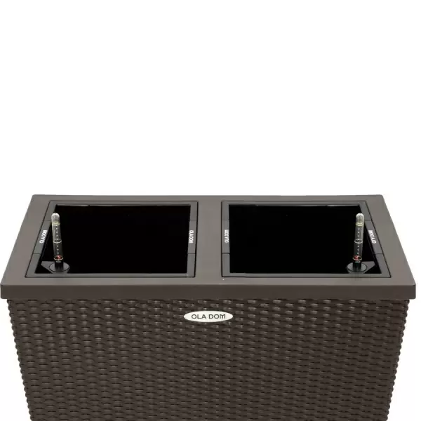 Кашпо OLA DOM RATTAN Dual 28 литров фото