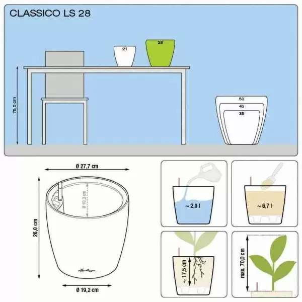 Кашпо Lechuza Classico LS Кашпо Lechuza Classico LS
