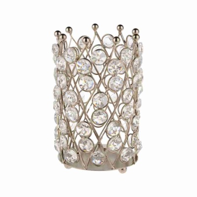 Подсвечник декоративный Корона с кристаллами