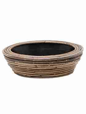 Кашпо плетеное Drypot Rattan Stripe  