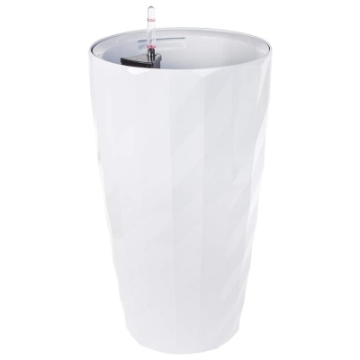 Пластиковое кашпо с автополивом Vase Rib