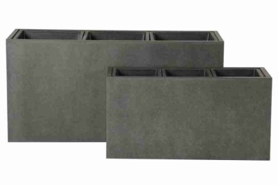 Цветочный горшок Rectangle Natural Smoot cubical