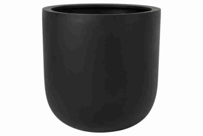 Цветочный горшок Round Plain Black column