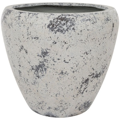 Большой цветочный горшок Plain Round Patina