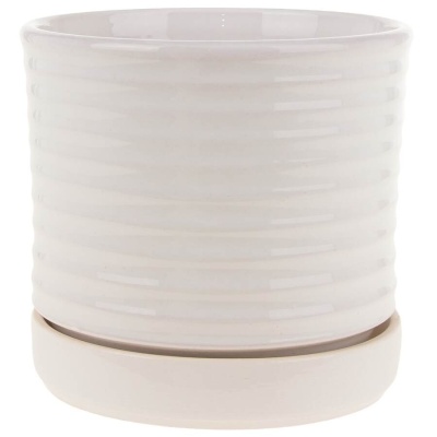 Горшок из керамики Волна