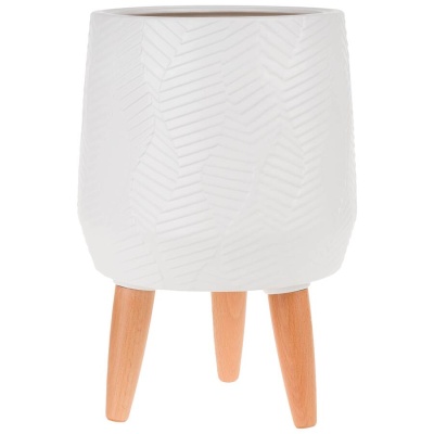 Кашпо керамическое на ножках Баги