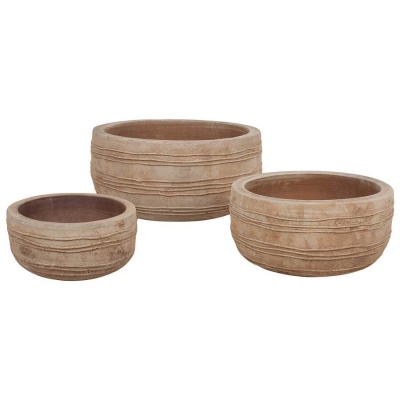 Горшок из глины Аnterra Rib Round