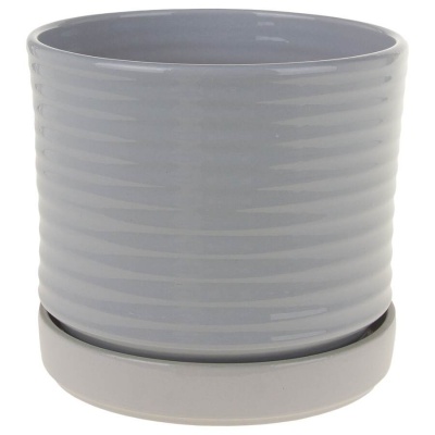 Горшок из керамики Волна