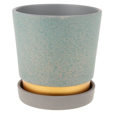 Горшок из керамики Волна