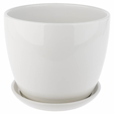 Керамический горшок с поддоном JENA