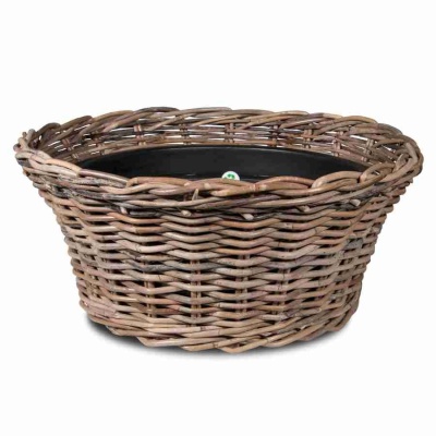 Плетеное кашпо Rotang Natural Low 
