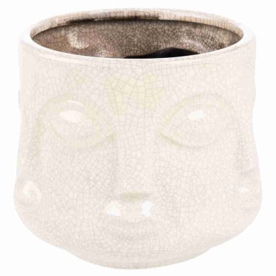 Кашпо из керамики Голова Будды