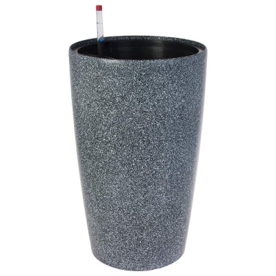 Пластиковое кашпо с автополивом Vase Stone