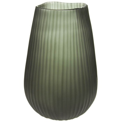 Стеклянная ваза Изумрудная