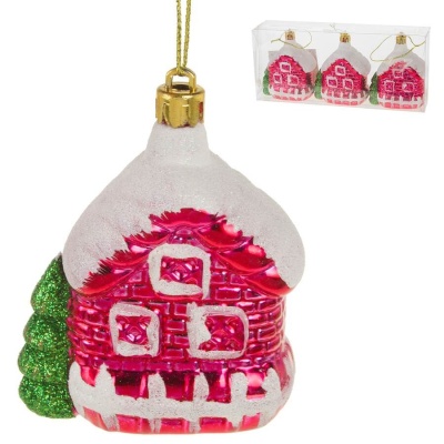 Набор елочных игрушек Домик