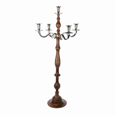 Подсвечник деревянный высокий