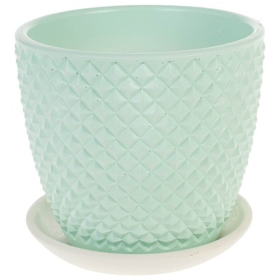 Керамический горшок Грань