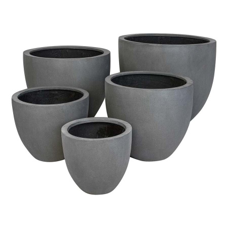 Цветочный горшок Gray Round