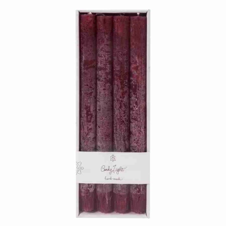 Набор столовых свечей фиолетовые