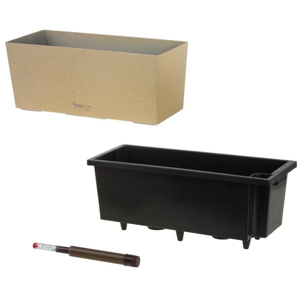 Пластиковое кашпо с автополивом Balcony Stone