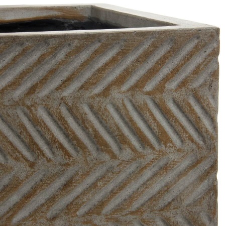 Прямоугольный горшок Wood Cube