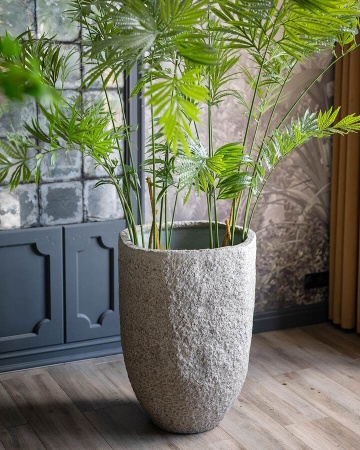 Высокий горшок вазон Sandy Cement