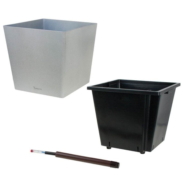 Пластиковое кашпо с автополивом Conic Stone WL