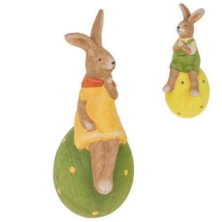 Декоративная фигура Кролик с корзиной