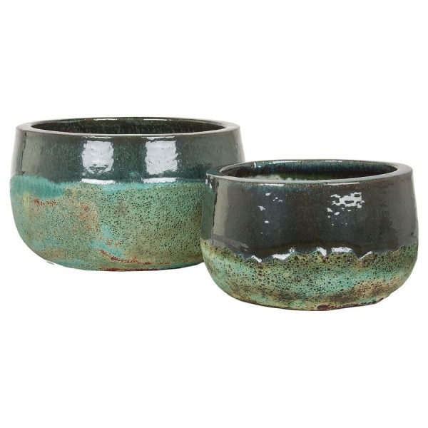 Чаша керамическая Bowl green reactive