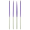 Набор столовых свечей фиолетовые