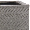 Высокий горшок Fishbone Fossil-wood grey Column