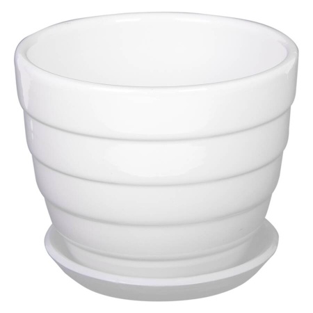 Горшок из керамики Волна