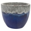 Горшок из керамики Sandblue round