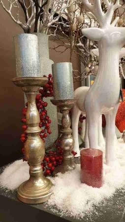 Свеча глиттерованная (с блестками)