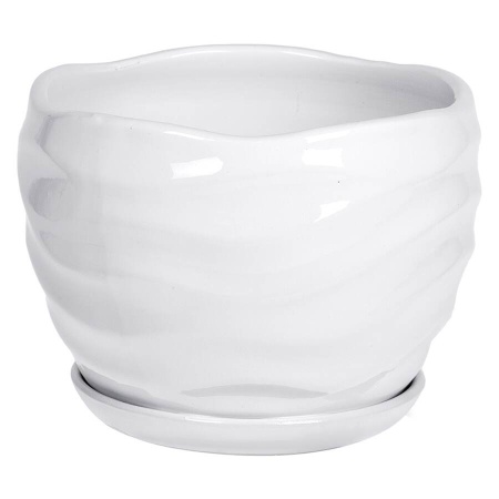 Горшок из керамики Волна