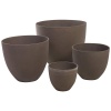 Большой горшок Brown Round