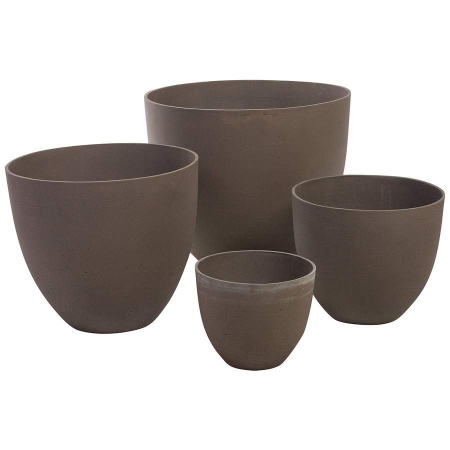 Большой горшок Brown Round