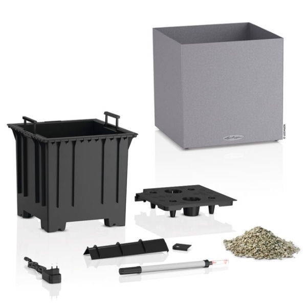 Кашпо Lechuza Canto Stone LED low