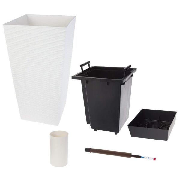 Пластиковое кашпо с автополивом Conic Twist