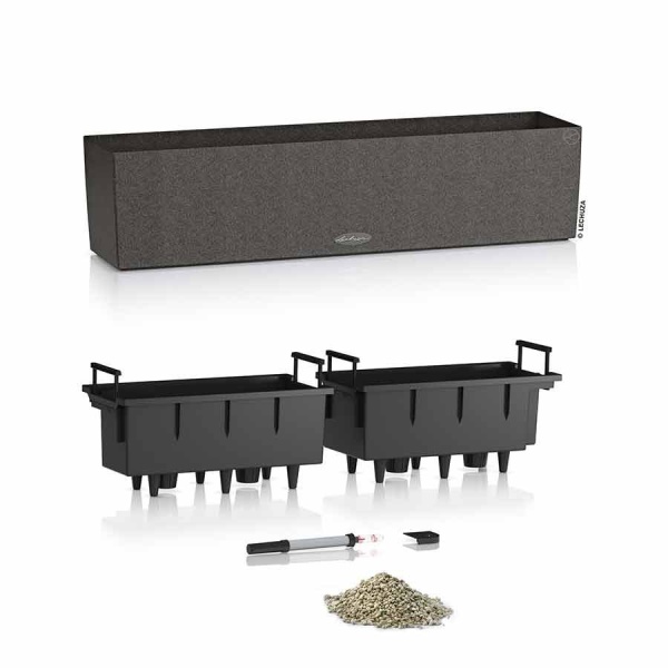 Кашпо Lechuza Balconera Stone 80