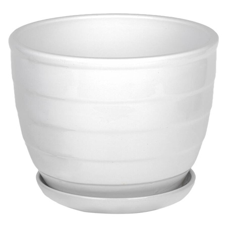 Горшок из керамики Волна